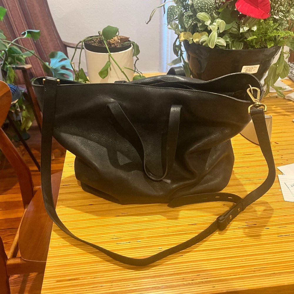 Madewell : Purse, Black Leather
